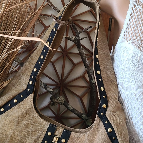 MONA B LARGE STUDS AND RIBBON MULTI HANDBAG - Picture 6 of 16